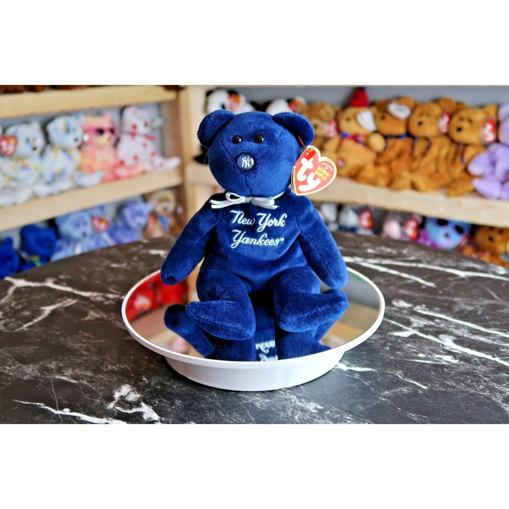TY Beanie Baby - New York Yankees Bear | MWMT | Vintage | Rare